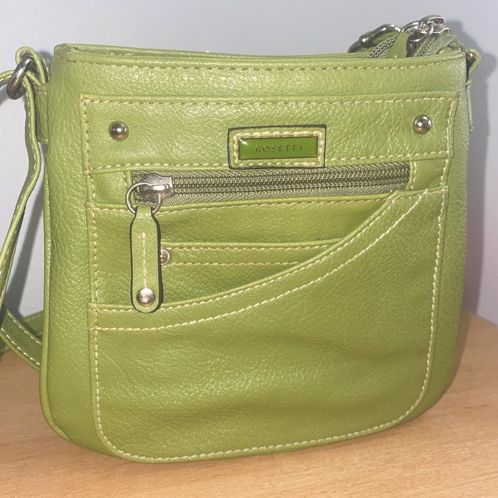 Rosetti Little Green Vegan Leather Crossbody